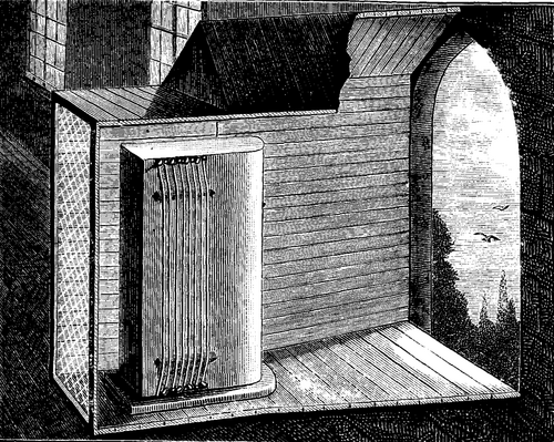 FIG. 3. aeOLIAN HARP IN THE OLD CASTLE OF BADEN BADEN.