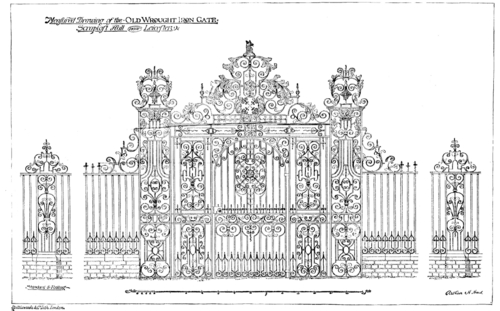 OLD WROUGHT IRON GATE
