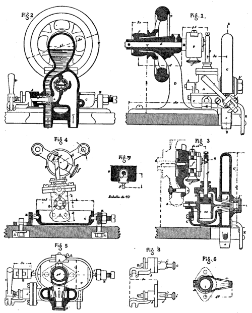 Figs. 1 through 8 IMPROVED OSCILLATING HYDRAULIC MOTOR.