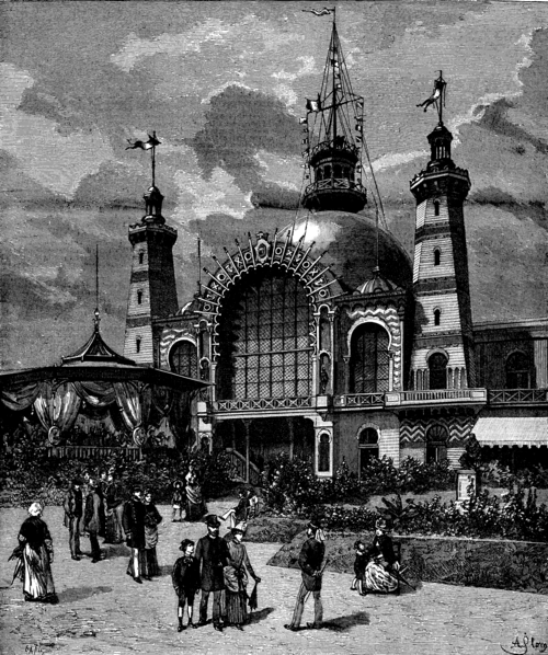 THE INTERNATIONAL MARINE EXHIBITION AT HAVRE. THE PRINCIPAL ENTRANCE.