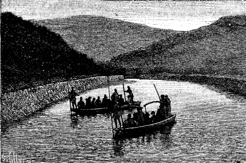 FIG. 1. EXTREMITY OF LAKE BIWA AND BEGINNING OF THE CANAL.
