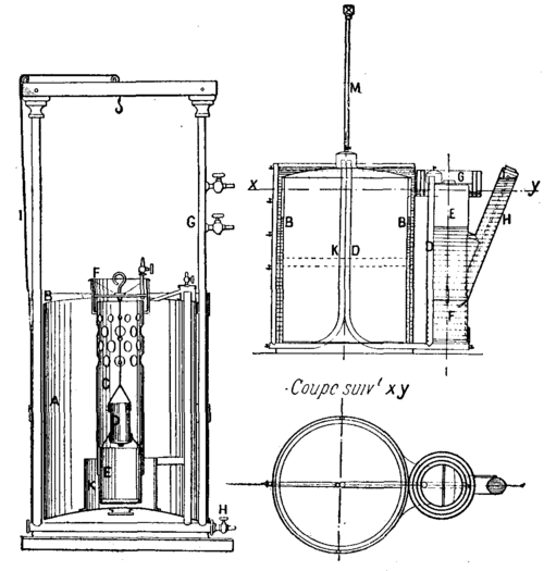 FIGS. 5, 6, AND 7. LEQUEUX WIESNEGG ACETYLENE APPARATUS