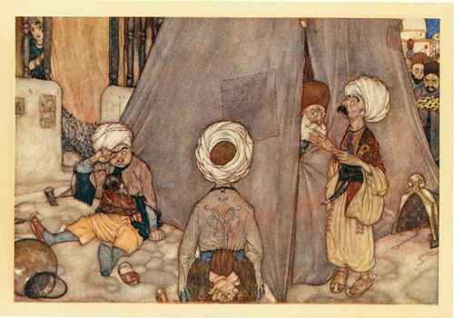 Great was the astonishment of the vizier and the sultan' s escort.