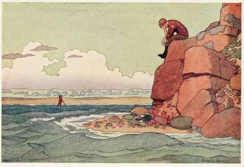 He noticed an old man on the shore