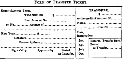 Form of Transfer Ticket