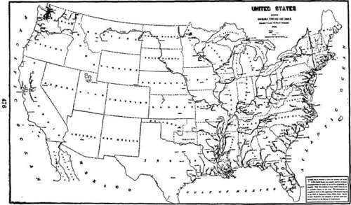 Navigable streams and canals of the U. S.