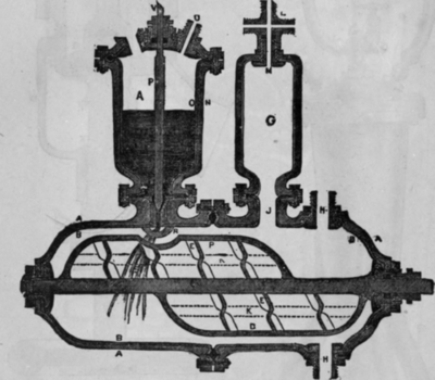 Fig. 164.   Sectional View op Generator with Gas Dome
