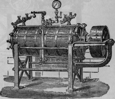Fig. 55.   Old Style Wooden Carbonating Cylinder