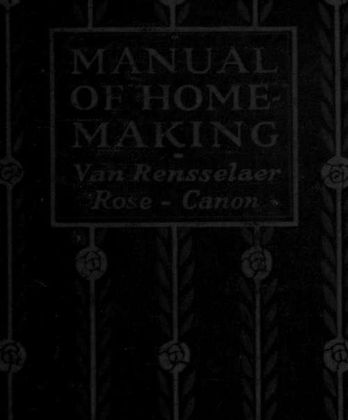 A Manual Of Home Making