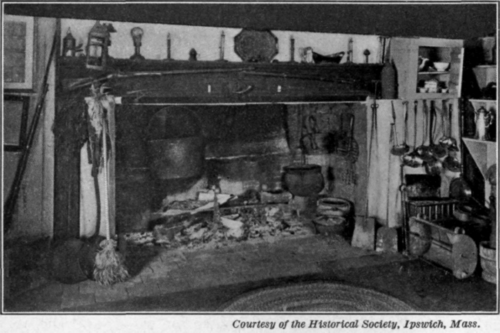 Fig. 14.   A colonial fireplace.