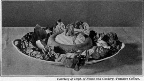 Fig. 68. A salad with salmon molded in gelatin.