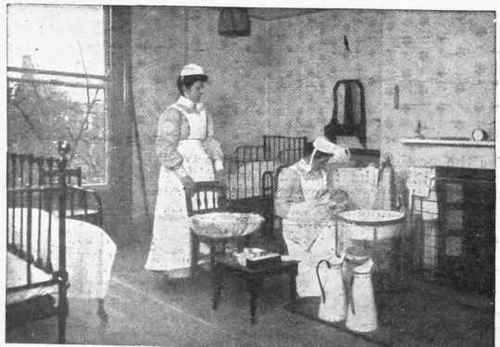 A night nursery in the Princess Christian College, Manchest