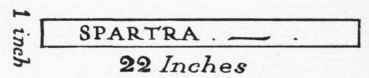 Cut a strip of spartra 1 inch wide by 22 inches long (the two extra inches are allowed for turning).
