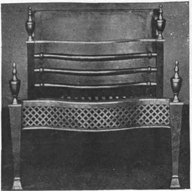 Fig. 2. A simpler pattern of grate, adapted from an old Adams the iron back of the grate