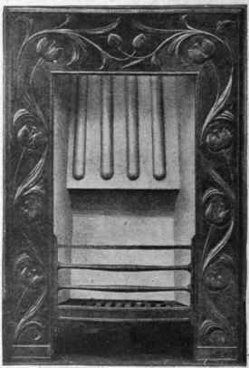 Fig. 4. An interesting example of modern a register grate design, suitable for a room furnished in corresdonding style