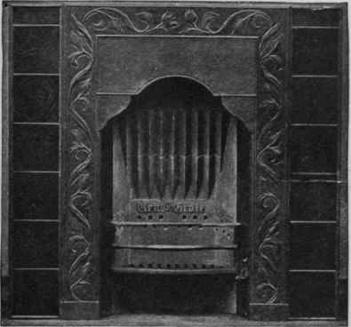 Fig. 7. A ventilating grate, by means of which two rooms can be heated by one fire Thos. Elsley, Ltd.