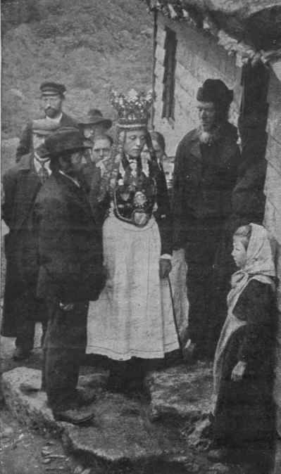 Norwegian bride and groom of Brigsdal, Norway