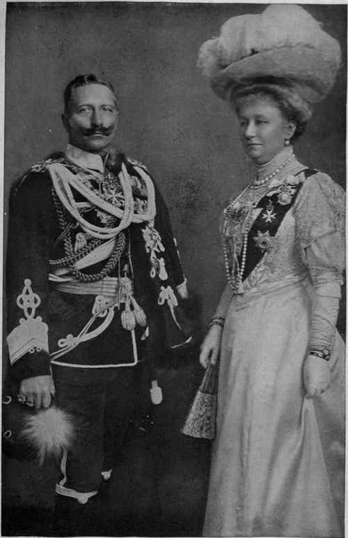 T.I.M. The German Emperor and Empress. The marriage of the Imperial pair was a Royal romance and the result of a love which ran smoothly. The Empress is a highly cultivated and charming woman, a devoted wife and model mother