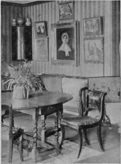 Yellow room. A cosy interior founded upon an old model