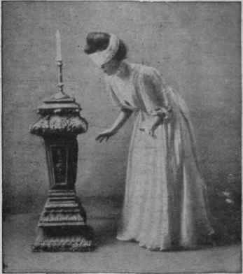 Blowing Out a Candle Blindfold. Each player, blindfold, has to walk to the opposite end of the room, and there blow out a lighted candle placed on a table or pedestal, a very difficult feat