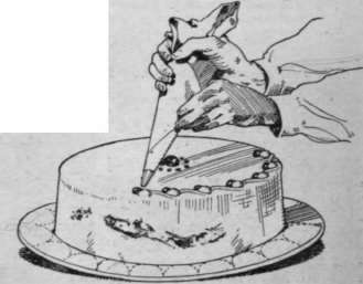 Fig. 8. Using the forcing bag and pipe
