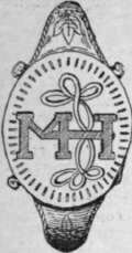 Fig. A. Wedding ring of Henry Darnley and Mary Queen of Scots, which was found in Fotheringay Castle finger, adding, and of the Holy Ghost ; and, finally, he left it on the third finger of the left hand with the closing word Amen