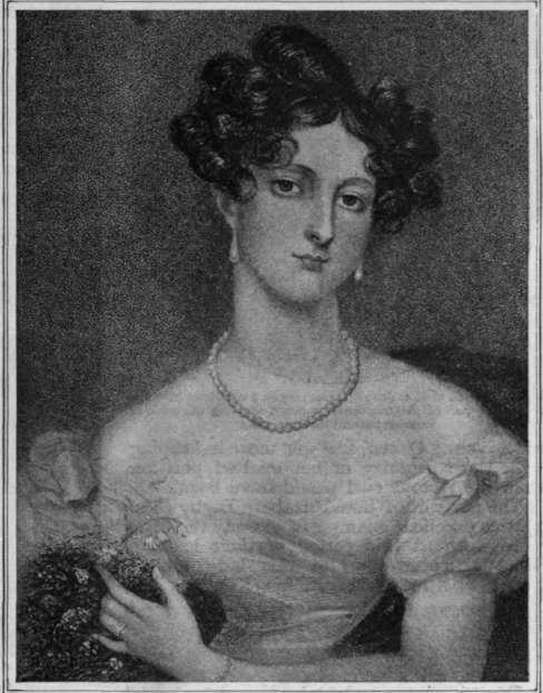 A nineteenth century American peeress the Duchess of Leeds, who before her marriage was Louisa Caton, the third daughter of Mr. Richard Caton, of Philadelphia
