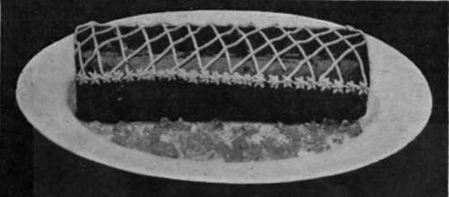 Beef galantine, shaped into a neat roll, is both appetising and satisfying. The ornamentation may be omitted when intended for a picnic