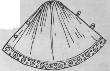 In the breakfast jacket these drawbacks are avoided. It is made something like a Norfolk jacket, with a belt attached, so that all is in readiness to slip on. The upper part of the jacket can be made after any design desired, but it is best made with a yoke from which pleats can be carried stitched down to the waist, and only then allowed to fall free.