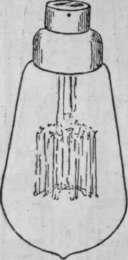 The Tantalum, a metal filament lamp that gives a good light with a low consumption of electric current