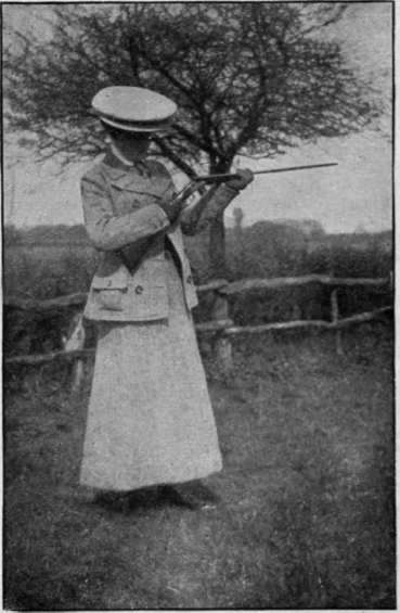 The wrong way of loading a gun. and not merely the wrong but an uncardonably dangerous way (Fig. 5)