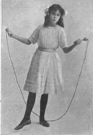 Fig. 4. Spring and hop. In turn each foot is lifted, and a hop is turn, with the other lifted