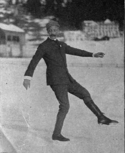 No. 4 The back inside eight, begun with the free foot in front. The [arms should never be raised high when skating school figures