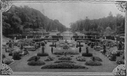 The East Gardens. Blickling Hall, the beautiful Norfolk seat of the Marquess of Lothian