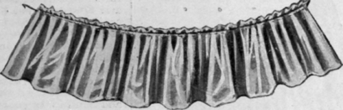 The ribbon gathered on the wire to the exact length required for the crown or aigrette