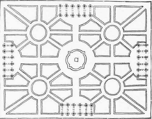Figure 8. A FORMAL PLAN SHOWING STRONGLY MARKED GEOMETRICAL CHARACTER OF DIVISIONS