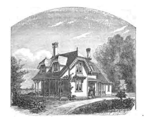 Sea Side Cottage Perspective View.