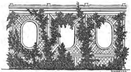 Design for a partially inclosed Veranda.