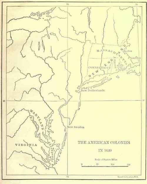 Amarican Colonies in 1640