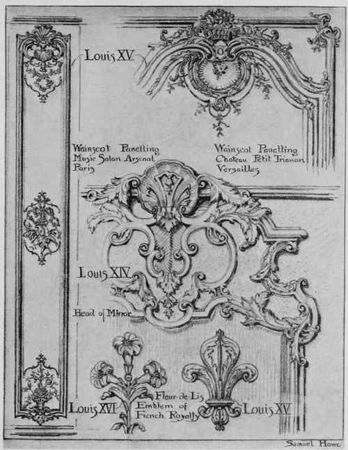 These sketches of paneling give some idea.