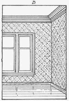 A heavy cornice causes plain walls to appear weak and inadequate.