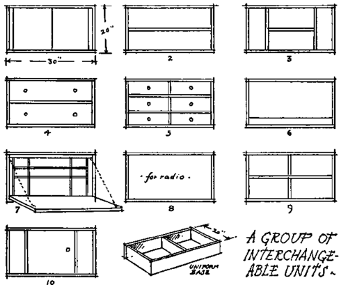 Designs for ten typical build up