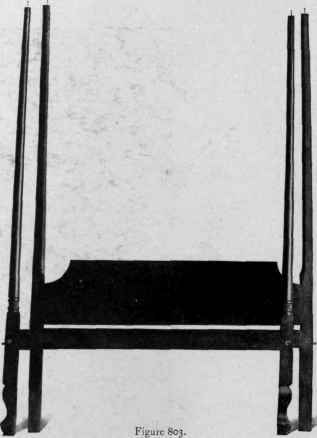 Bedstead, about 1725.