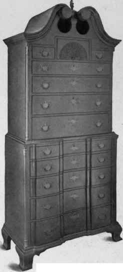 Block Front Chest on Chest, 1750 75.