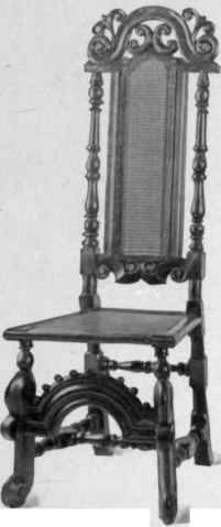 Cane Chair, Flemish feet, 1680 1700.