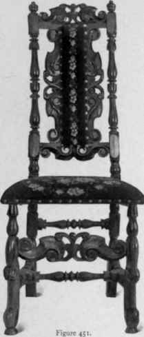 Cane Chair, Flemish legs, last quarter seventeenth century.