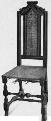 Cane Chair, Spanish feet, 1700 10.