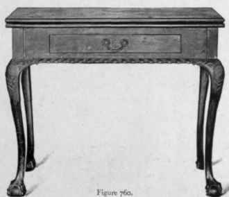Card Table, 1725 50.