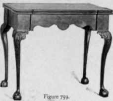 Card Table, 1725 50.