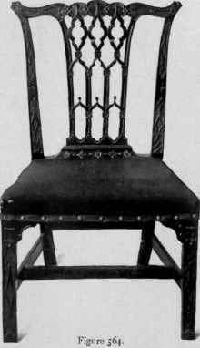 Chair in Chippendale style, Gothic taste, 1760 70.